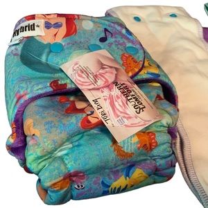 SoCo Cloth Diaper Co Little Mermaid & Tee NEW